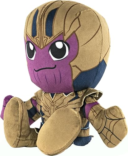 Miniatura 2 de Bleacher Creatures Marvel Thanos - Peluche de Kuricha sentado (8 pulgadas), juguete suave inspirado en Chibi