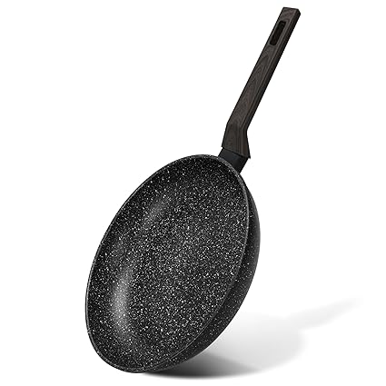 Fissman Frying Pan 28cm Carrie Series Skillet, Aluminum with Induction Bottom, Saute Pan, Frypan, Multiple Hob Compatibility Heat Resistant Handle With Hanging Loop Ideal Frying, Cooking, Sauteing