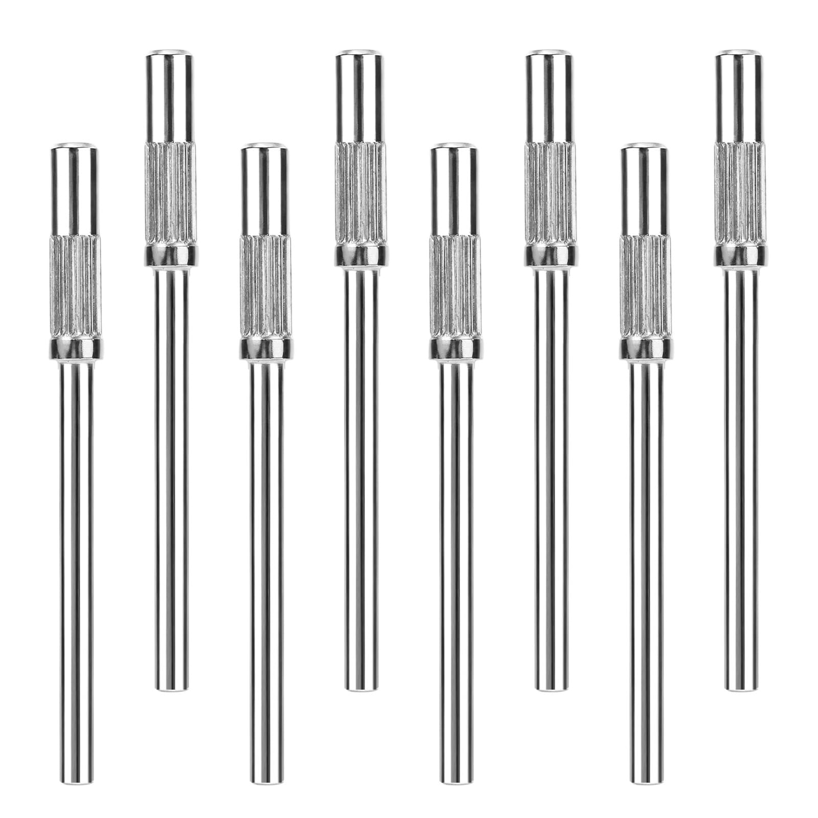 8pcs 3.1mm/0.12in Mini Mandrel Nail Drill Bits
