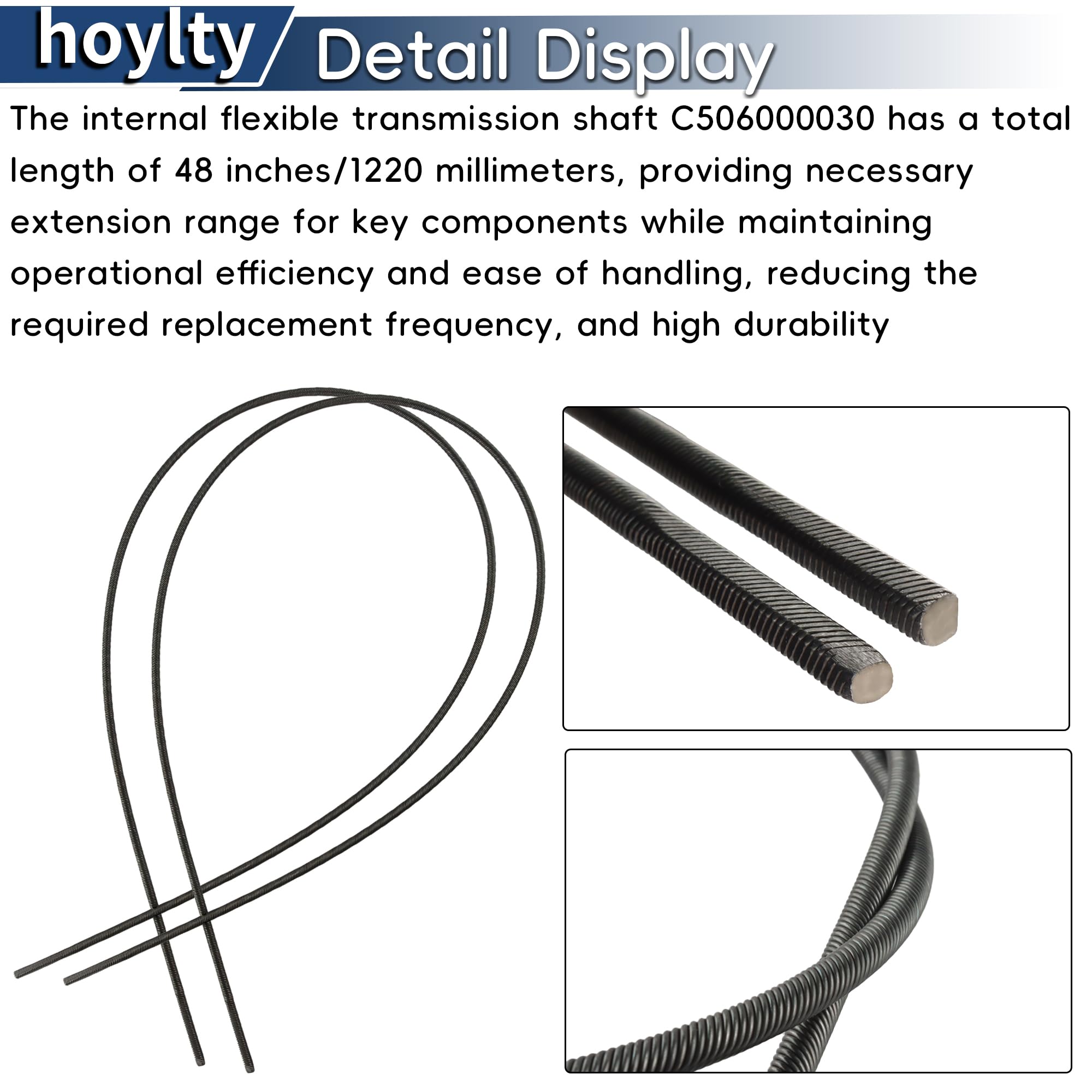 C506000030 Eje de transmisión flexible X411000020 X411000270 para Echo GT-140 GT-160 GT-200 GT-225 GT-1100 GT-2000 GT-2200 (paquete de 2)