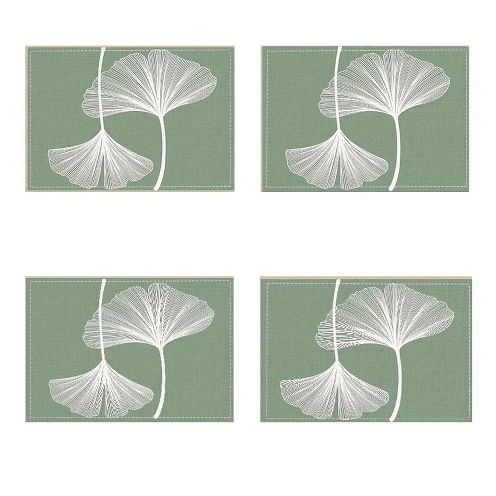 Tapis de table ginkgo de qualité supérieure pour décoration de table