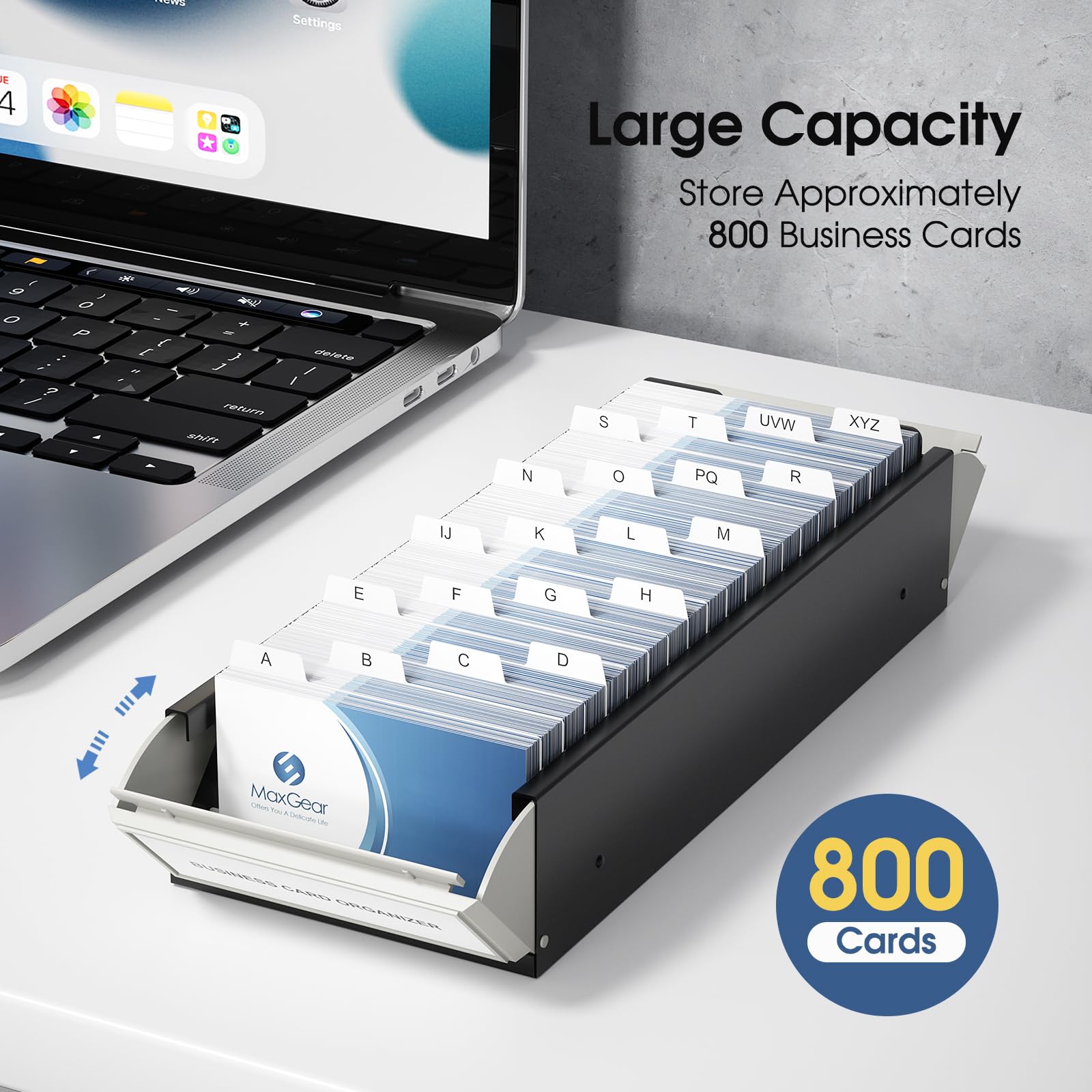 A　カードホルダー Amazon.co.jp: MaxGear デスク用ビジネスカードホルダー 名刺