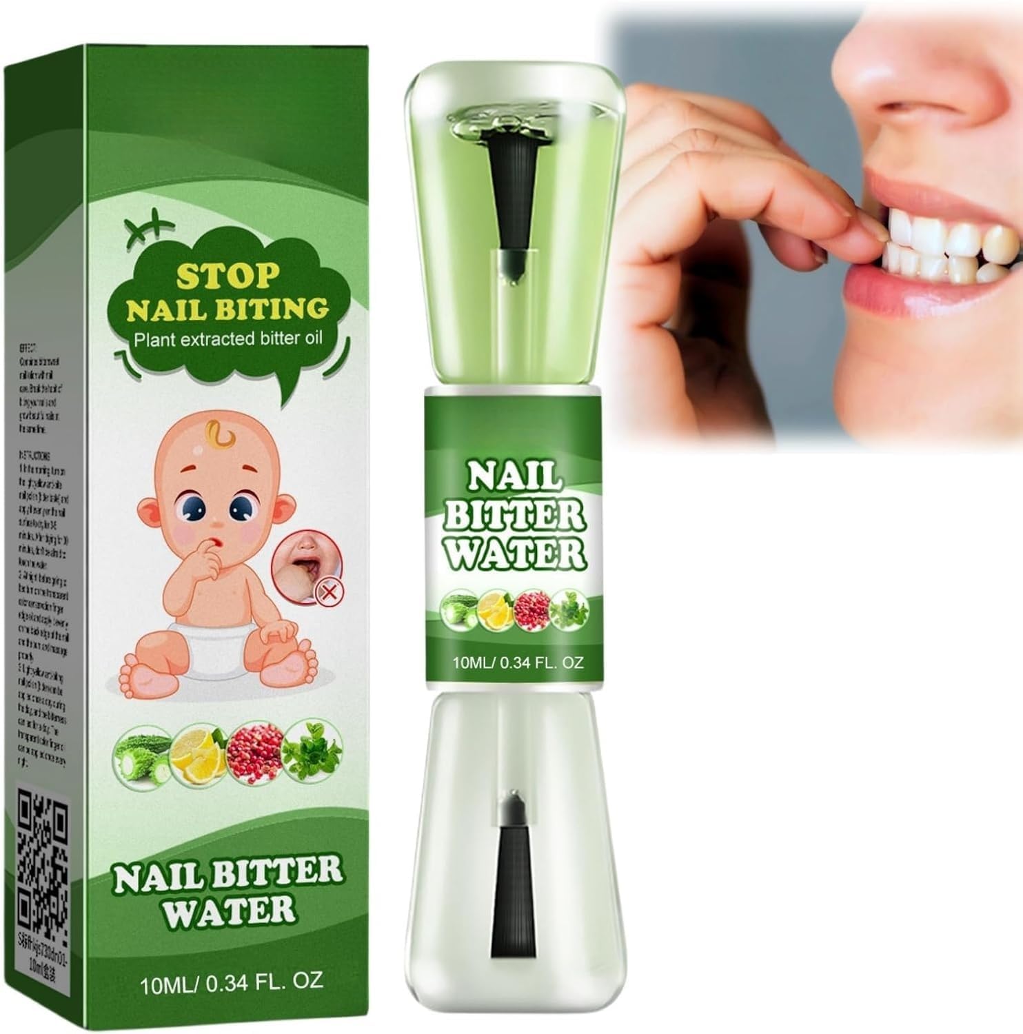 Anti Nail Biting Polish,Double Head Stop and Grow Nail Biting,Stop Nail Biting,Nail Biting Prevention for adults,anti nail biting polish,Clear Nail Varnish,Stop Biting Nails,Nail Biter Stopper