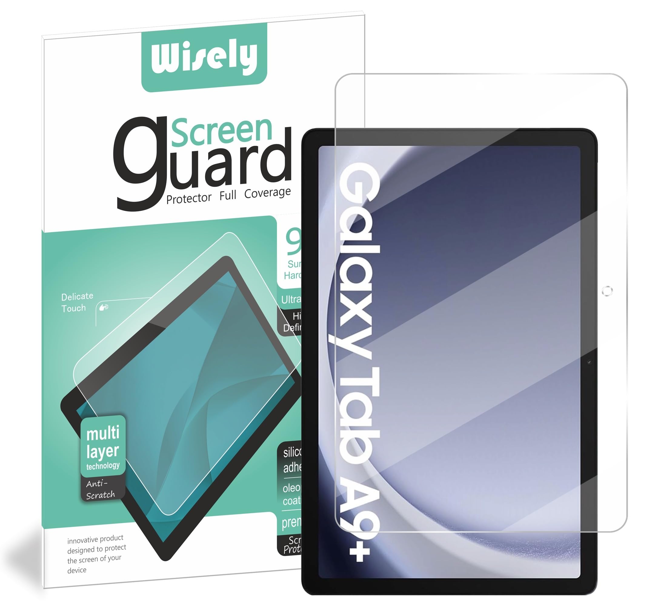 Wisely Premium Screen Protector for Samsung Galaxy Tab A9 Plus / A9+ |11 inch| [SM-X210/X216] Anti-Scratch Tablet Glass Guard, 9H Ultimate Protection, Bubble-Free, Easy installation kit - HD Clear (B0DFHLBNS6) Amazon Price History, Amazon Price Tracker