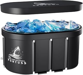 Upgrade XXL 129 Gal Large Oval Ice Bath Tub for Athletes - Portable Outdoor Cold Plunge Tub for Recovery, Cold Plunge for Outdoor Garden Yard, Gyms, Arena, Indoor use