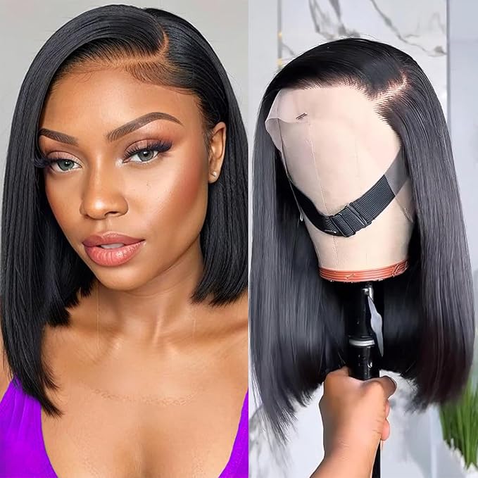Amazon com : Bob Wig Human Hair Glueless Wigs 13x4 HD Lace Front Wigs Amazon com : Bob Wig Human Hair Glueless Wigs 13x4 HD Lace Front Wigs