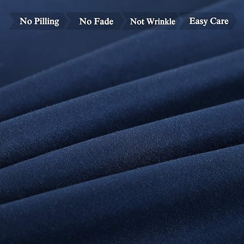 Miniatura 6 de JML Juego de sábanas de microfibra de 4 piezas de 3000 hilos, bolsillo profundo de hasta 14 pulgadas, suave, resistente a las arrugas y a la