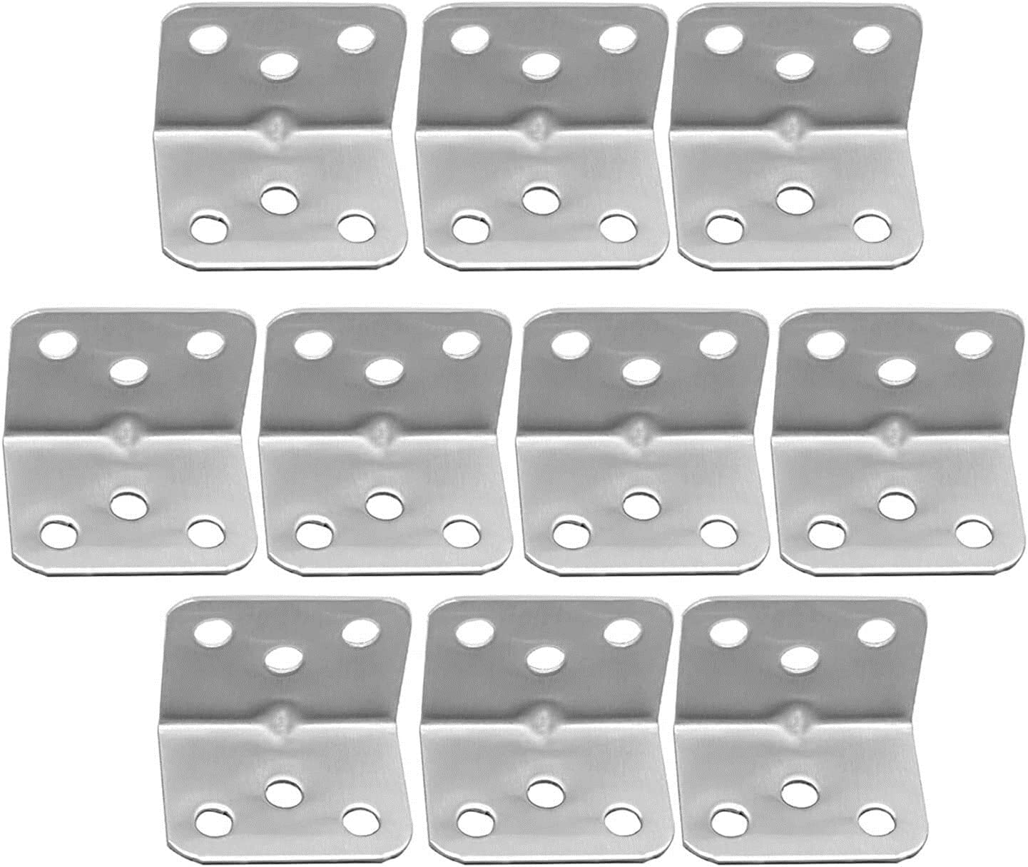Charnières de décoration rétro en acier inoxydable à angle de 90 degrés, lot de 10 pièces