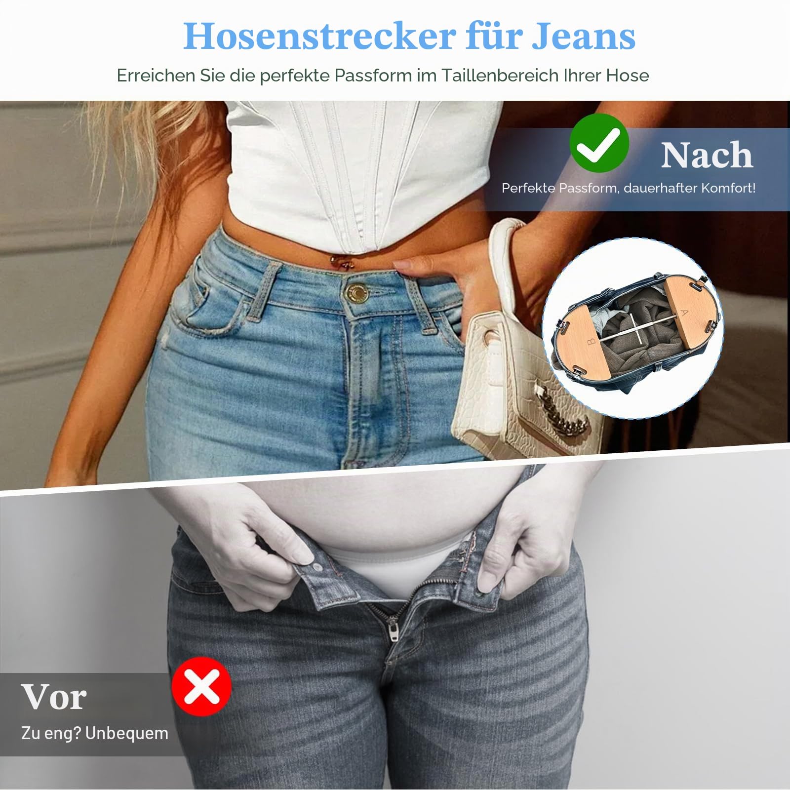 Hosenbund-Dehner für Jeans & Röcke