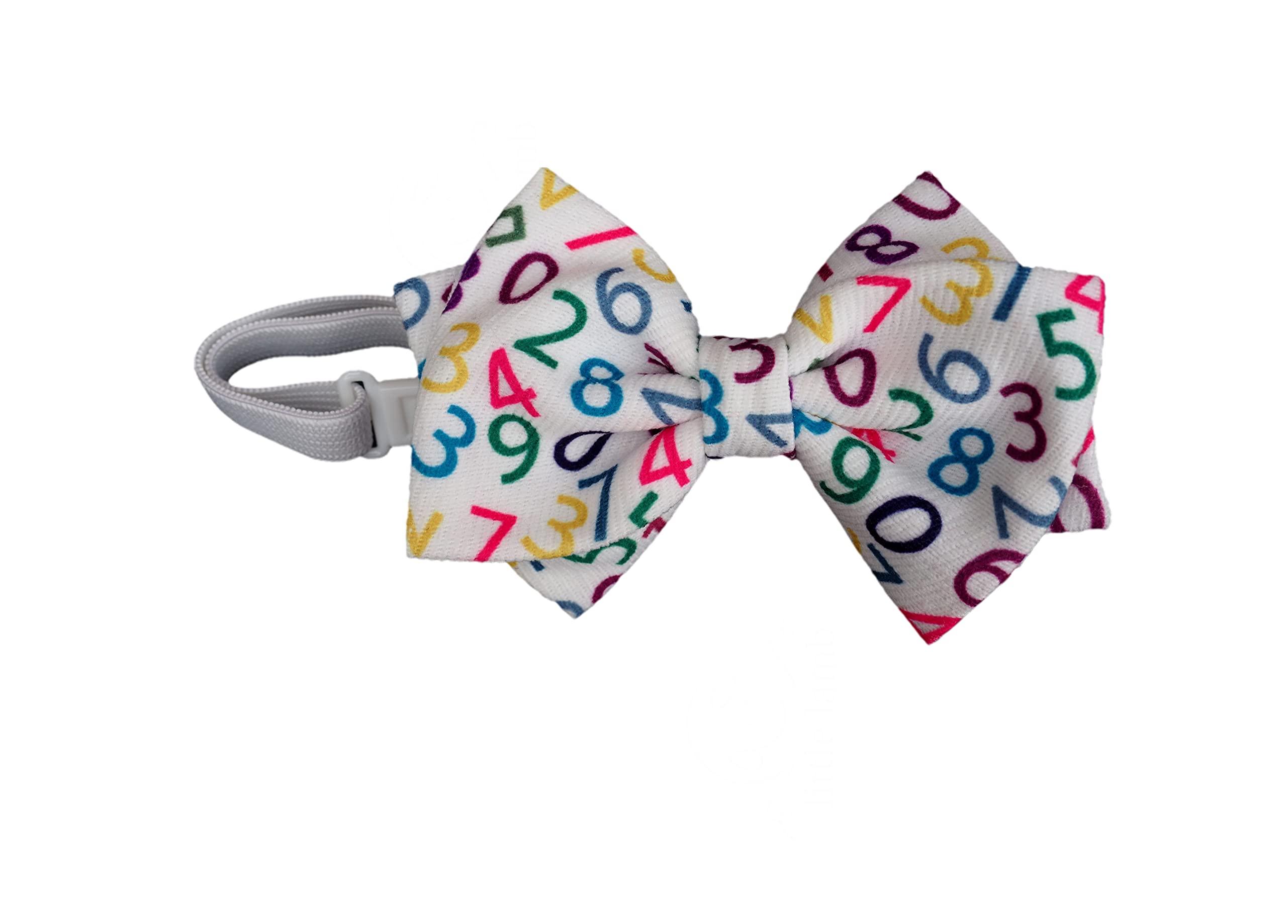 MeiMei World Maths Numbers Day, Self-tied Bowtie, School Events Party match Costume T-shirt (Maths 1, Bow Tie-1)