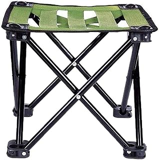 Produkty wysokiej jakości Odkryty stołek kempingowy, składany krzesło rybackie stołek, wędkarstwo turystyczne podróży stołek zewnętrzny Lekki solidny krzesło krzesło (Color : Green, Size : 30 * 35CM)