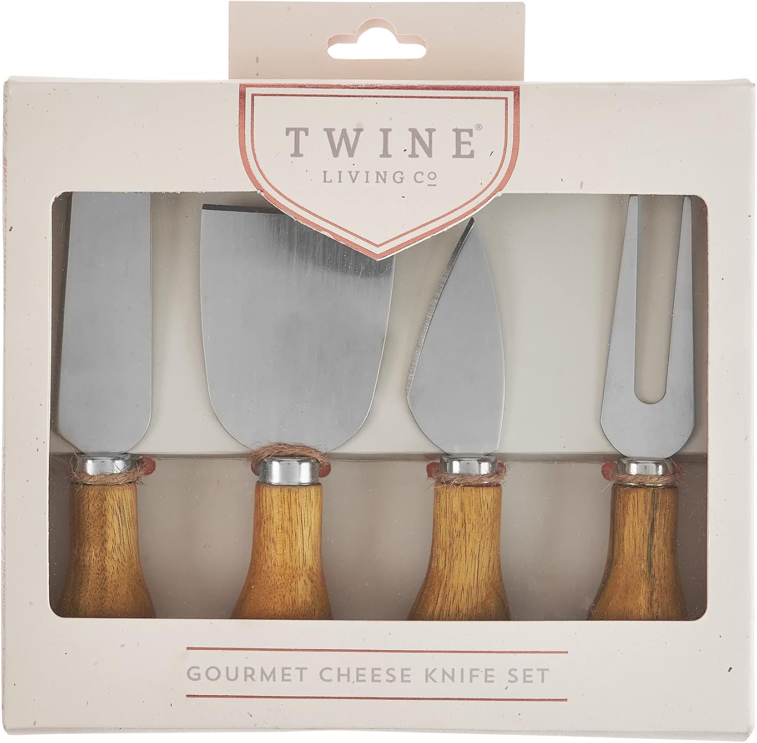 Crаzу Dеаlѕ Rustic Farmhouse Gourmet Cheese Knives and Serving Tools by Twine – (4 Cheese Tools)