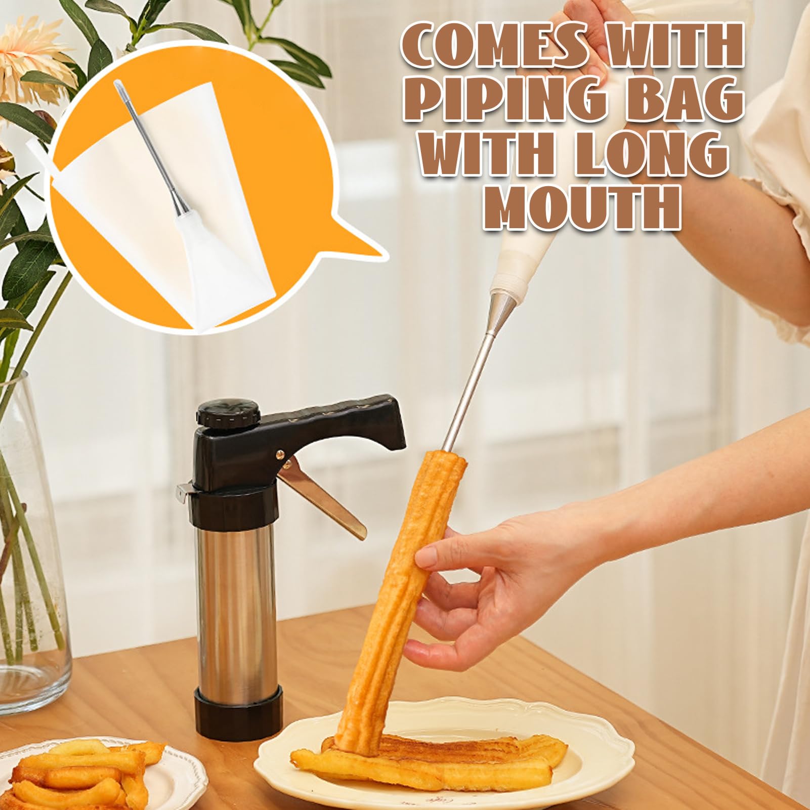 Pressa per Biscotti, Pistola per Dolci in Acciaio Inox Spara Biscotti Professionali con 16 Sagome, 8 Beccucci, Sacchetto in TPU e Spazzola per la Pulizia Pressa per Biscotti per Torte