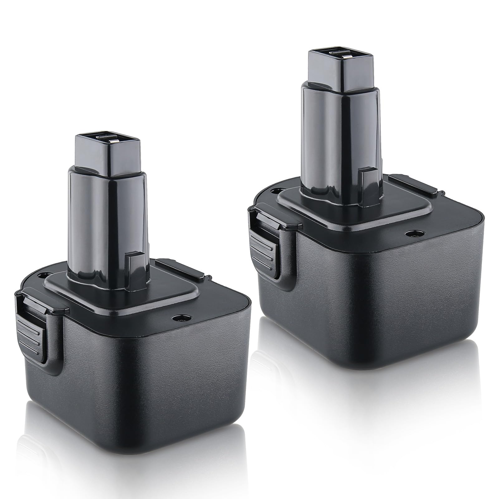 Lot de 2 pièces de rechange NiMH 12 V 4,8 Ah pour Dewalt DC9071 DE9074 DE9501