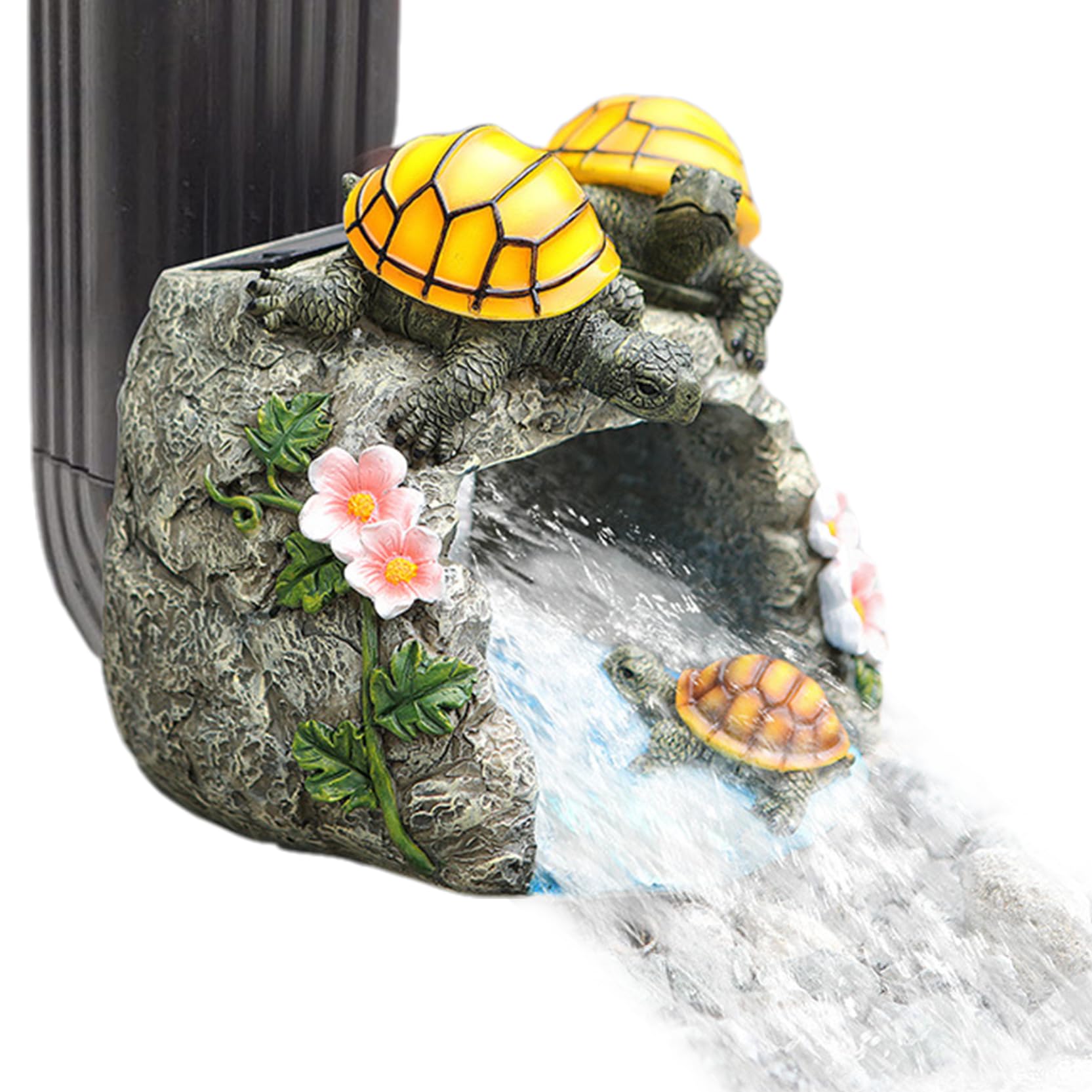 Descente gouttière 15 cm avec tortue solaire pour stopper l'érosion des massifs