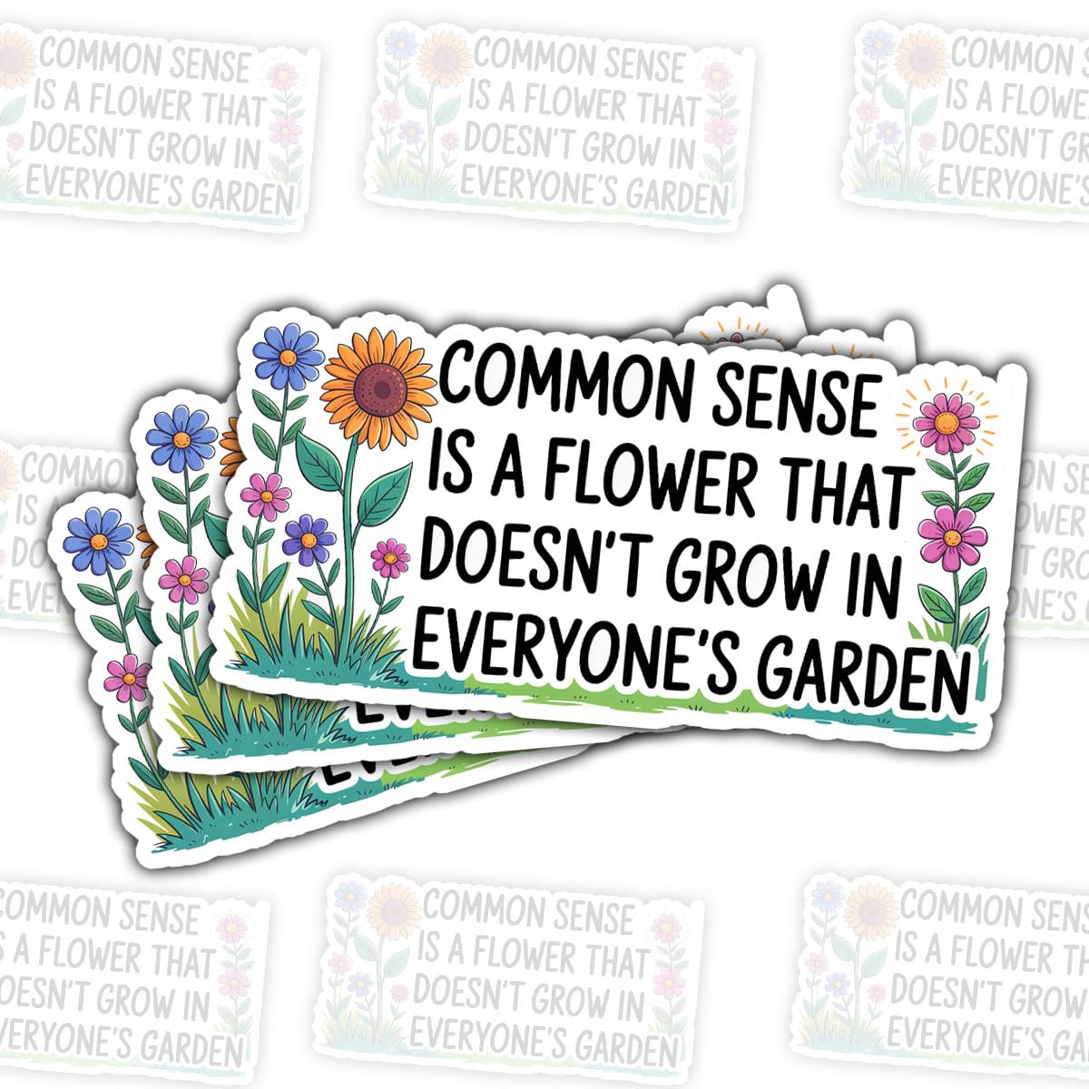 Autocollants amusants Common Sense humoristiques pour PC et Mac