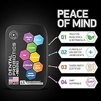 Vista 3 de Probióticos dentales para dientes y encías, el mejor probiótico oral para dientes, encías y mal aliento - Lactobacillus Salivarius Probiótico