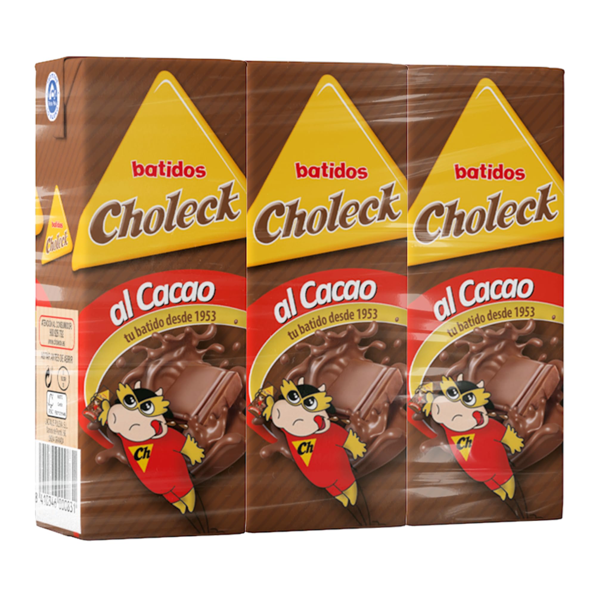 CHOLECK Batido de Cacao slim 200 ml x3