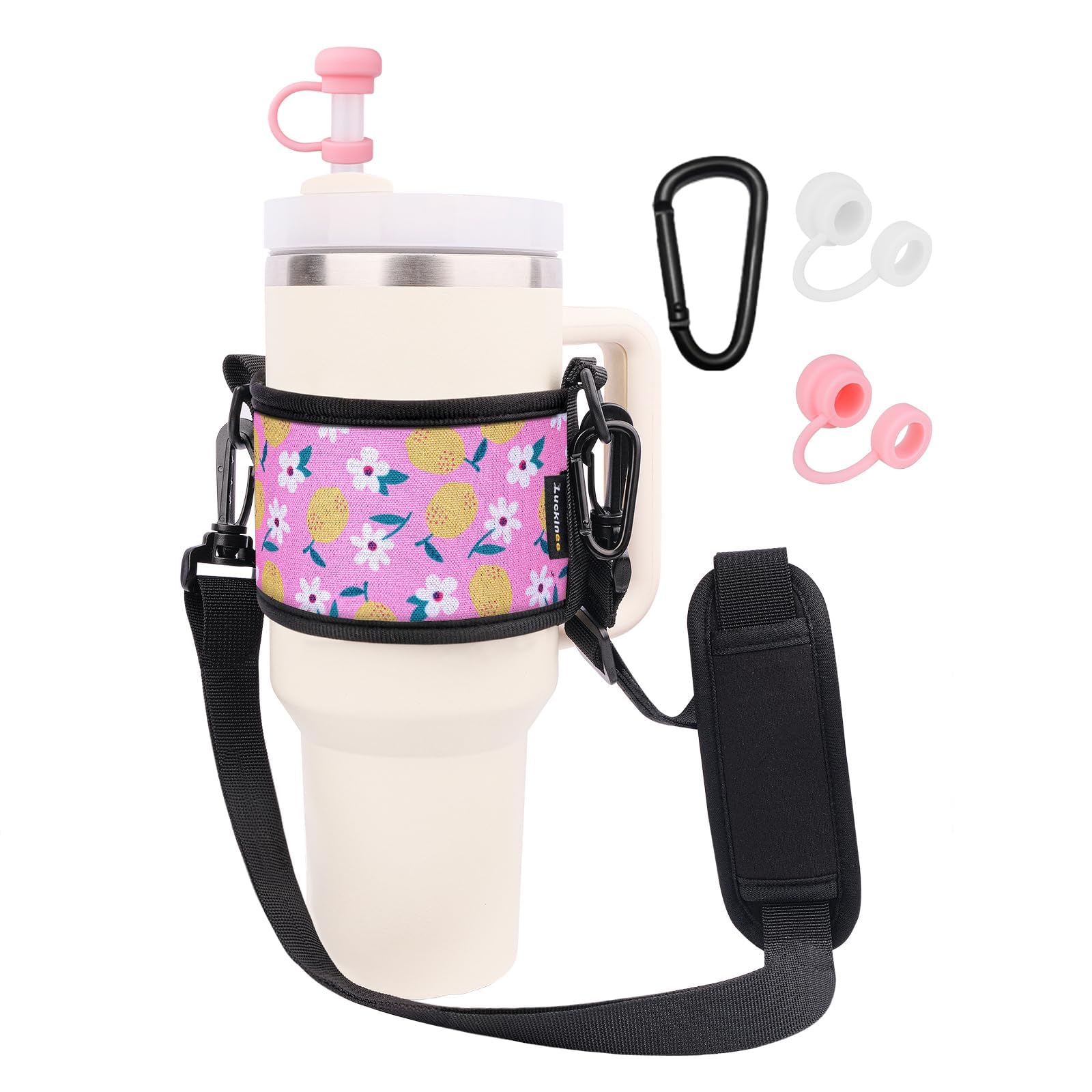 LUCKINEE Tumbler Holder with Strap Stanley Cup Holder Water Bottle Strap
