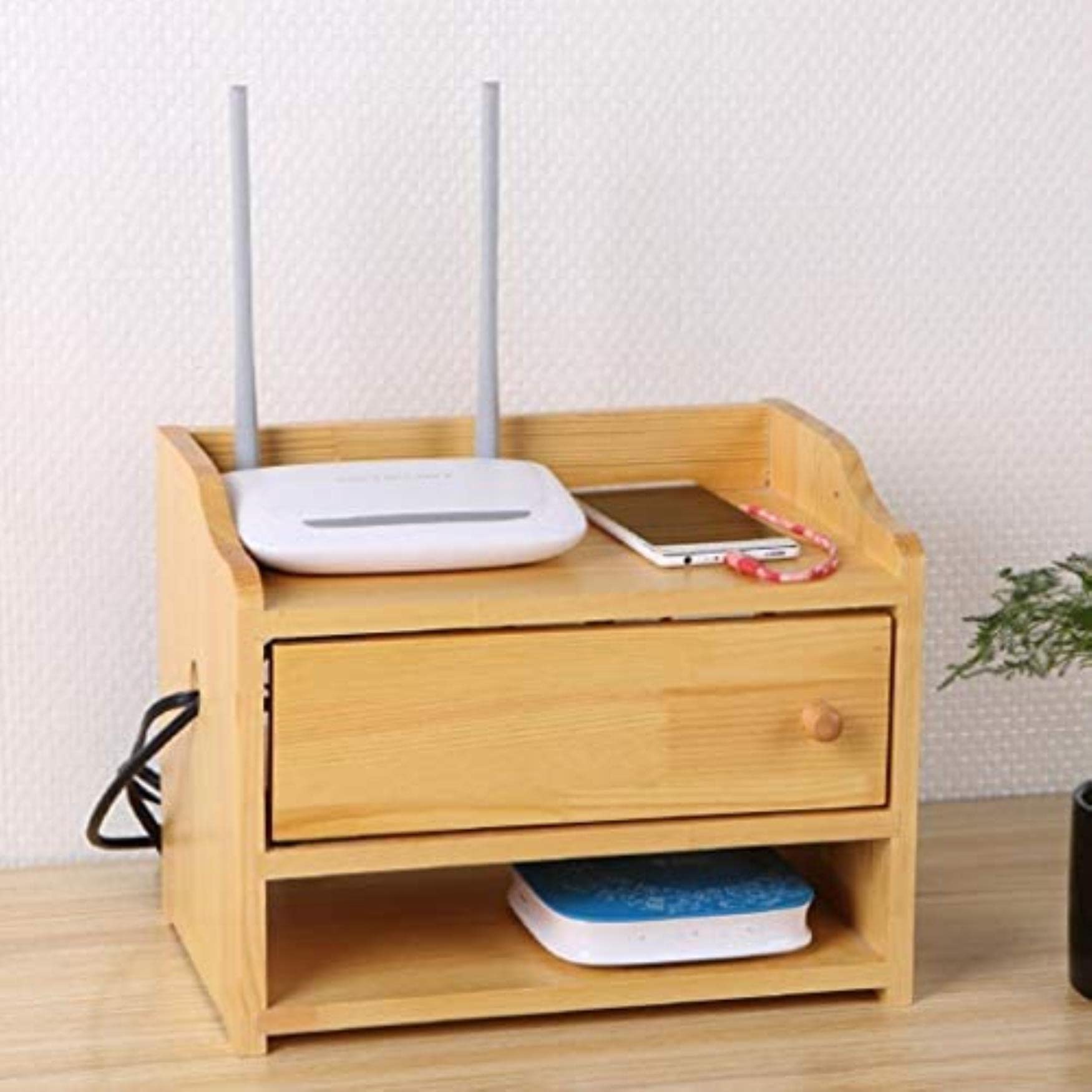 Pudełko do przechowywania routera, pudełko do przechowywania routera Wspornik routera wi-fi Dekoder ścienny Router wi-fi Stojak Wspornik półki na akcesoria telewizyjne Router wi-fi TV Box