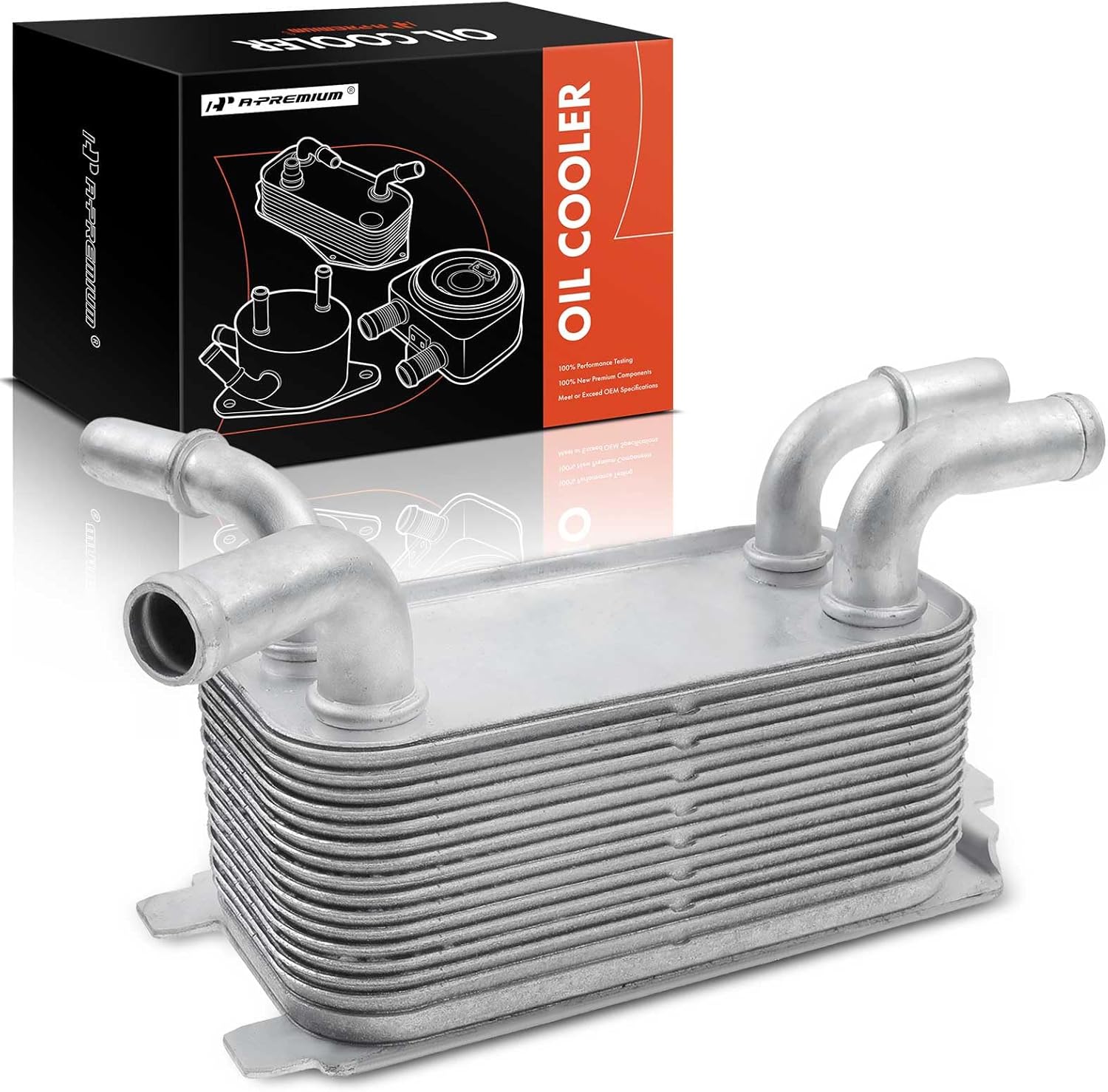 A-Premium Transmission Oil Cooler Compatible with Volvo C30 2007-2013 C70 2006-2013 S40 2004-2011 V50 2005-2011 L5 2.4L 2.5L Automatic Transmission