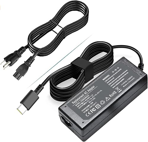 Cargador universal para portátil USB C de 65 W y 45 W para Lenovo ThinkpadYogaChromebook ADLX65YDC2A para HP Elitebook Spectre Chromebook x360,