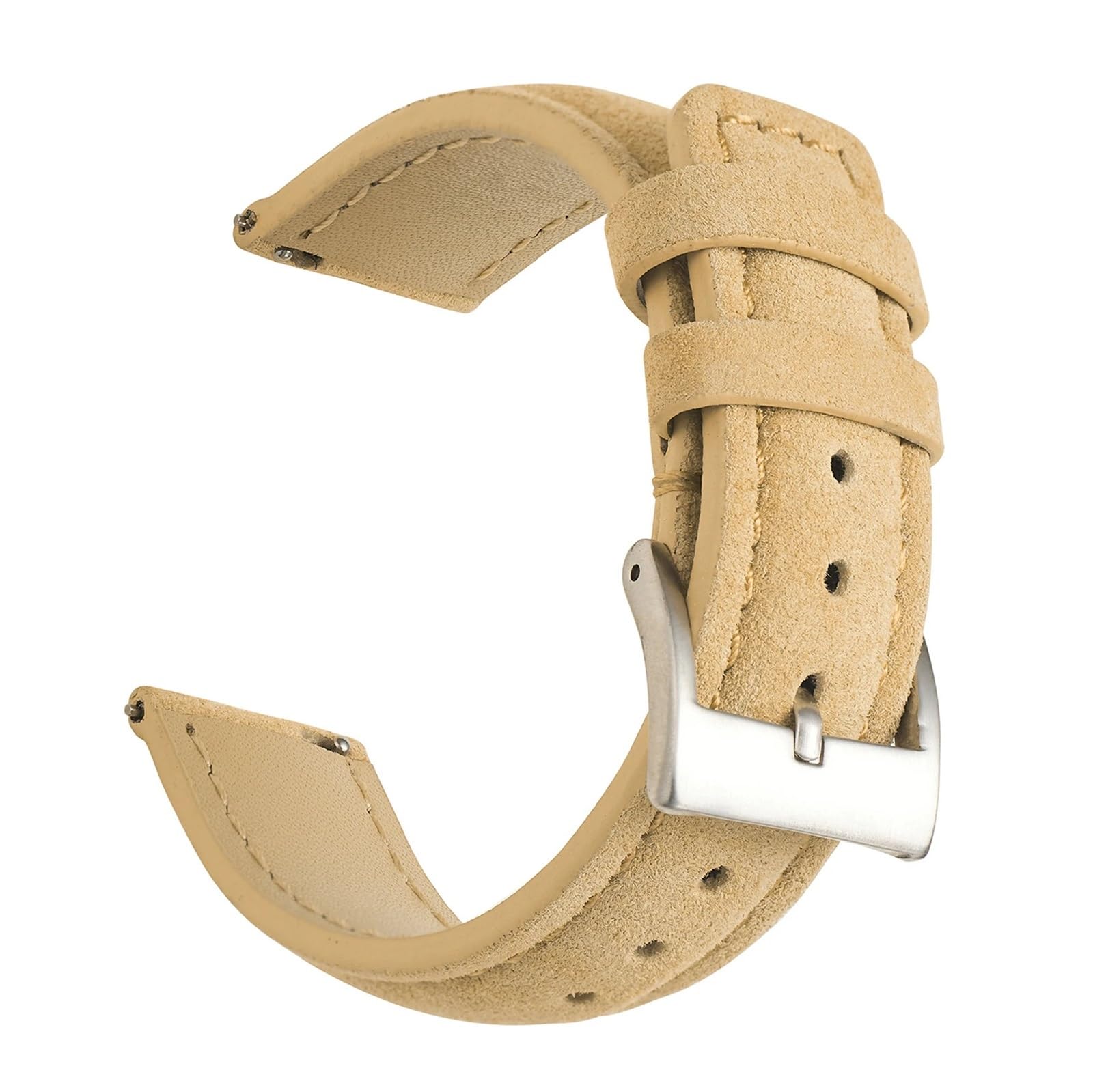 Cinturini, Cinturino for Orologio in Pelle Scamosciata Cinture for Cinturini(Tan,22mm)