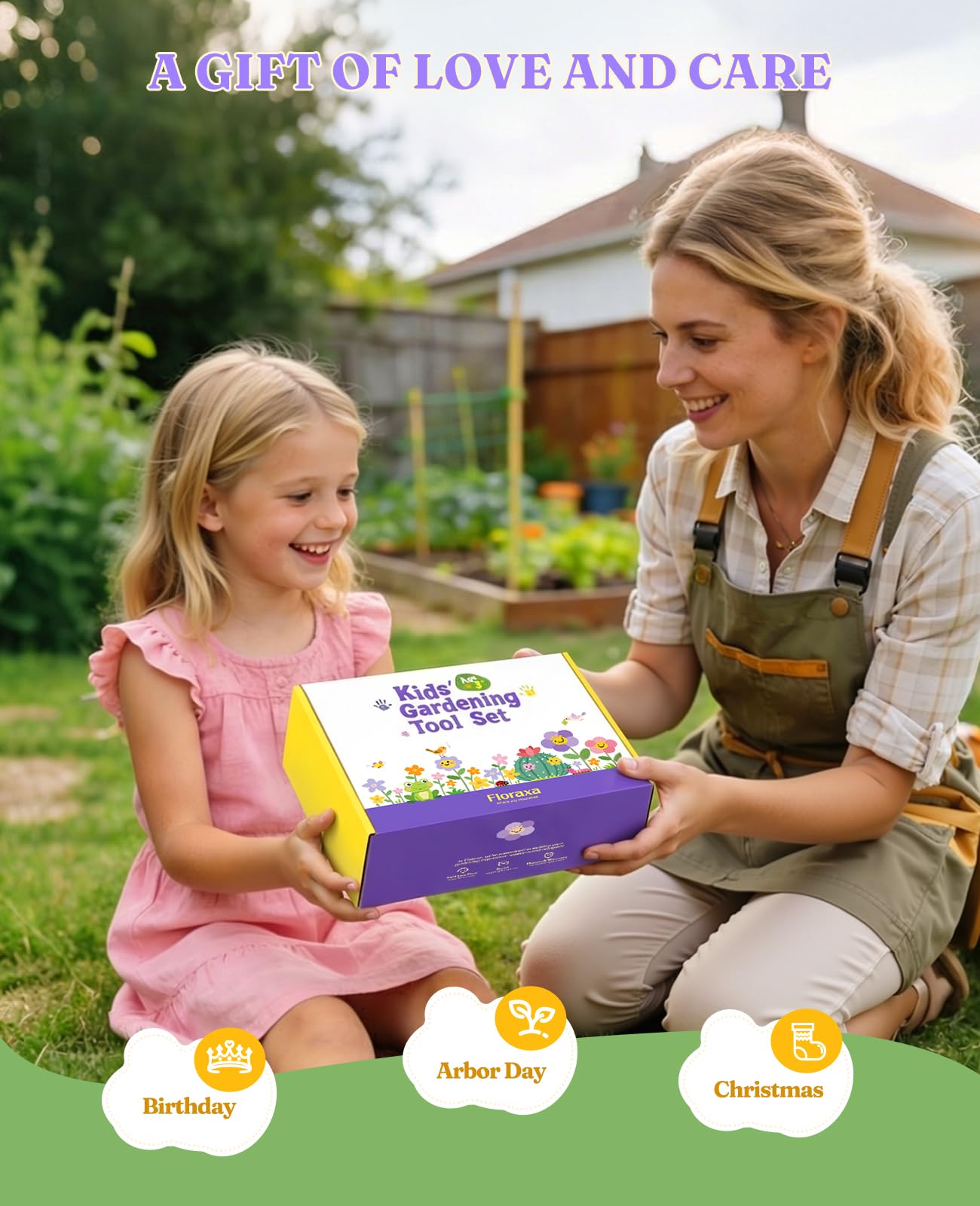 Ultimate Kinder-Gartenset, kindersicheres und Robustes Gartengeräte-Set für Spaß im Freien, Freude und Kreativität von Kindern zu wecken (Grün)