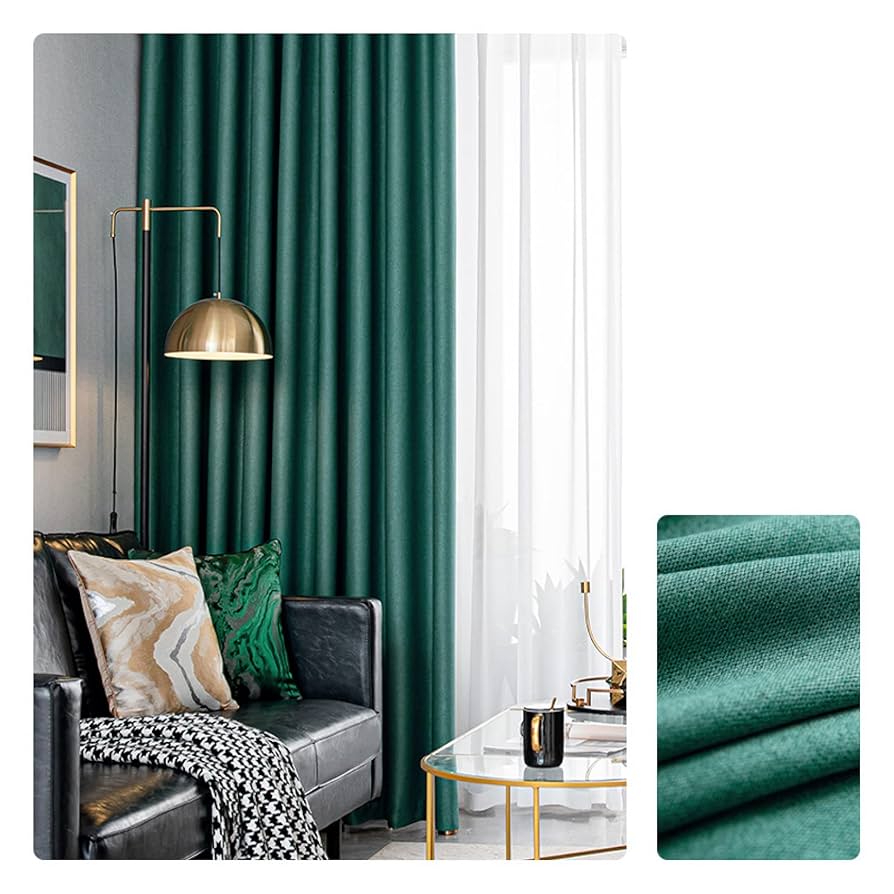 unico】D JANTYドレープカーテン グリーン