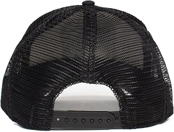 Goorin Bros. The Farm Unisex Adjustable Mesh Snapback Trucker Hat, Black (The White Tiger), One Size