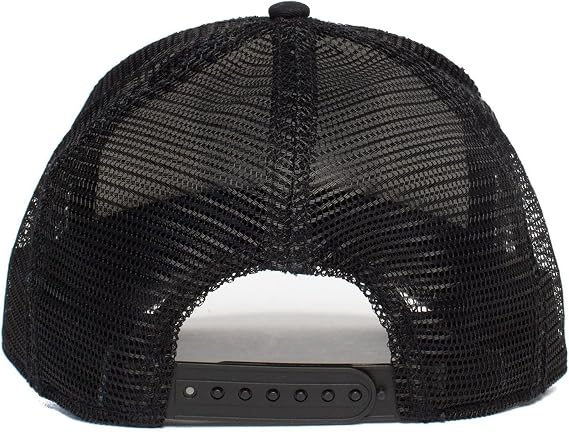 Goorin Bros. The Farm Unisex Adjustable Mesh Snapback Trucker Hat, Black (The White Tiger), One Size