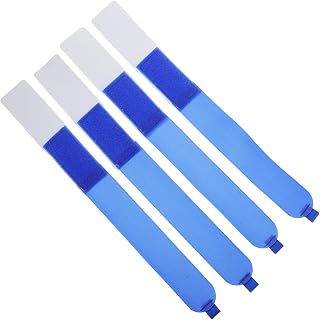 BESTonZON Esquís Lazos De Esquí Abrigos De Esquí Lazos Correa De Snowboard Envolturas De Esquí Ajustables Bandas De Goma para Fijaciones De Esquí Nylon Blue