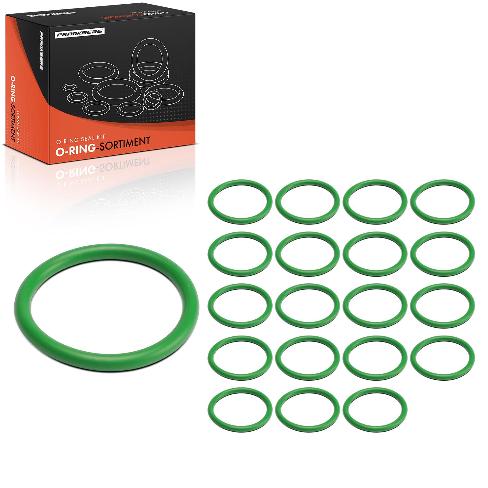 Frankberg Juego de juntas tóricas para aire acondicionado (20 unidades) | Exact ID(47.30±0.38 mm), Exact CS(5.33±0.13 mm), HNBR, 20 unidades