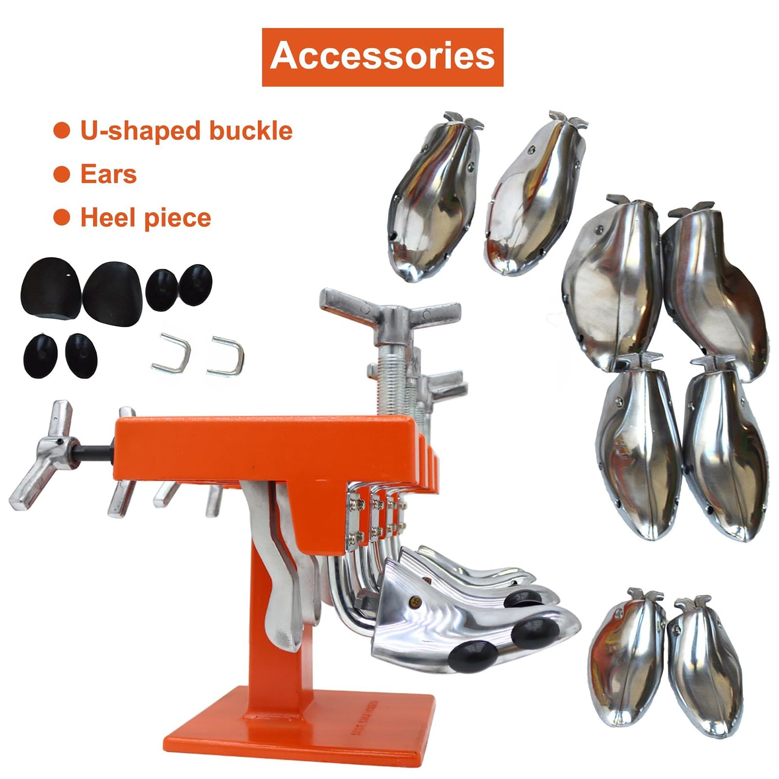 Macchina per barella per scarpe a quattro teste, barella professionale per scarpe con scala, lunghezza regolabile in larghezza, espansore manuale per scarpe, macchina di espansione per scarpe in
