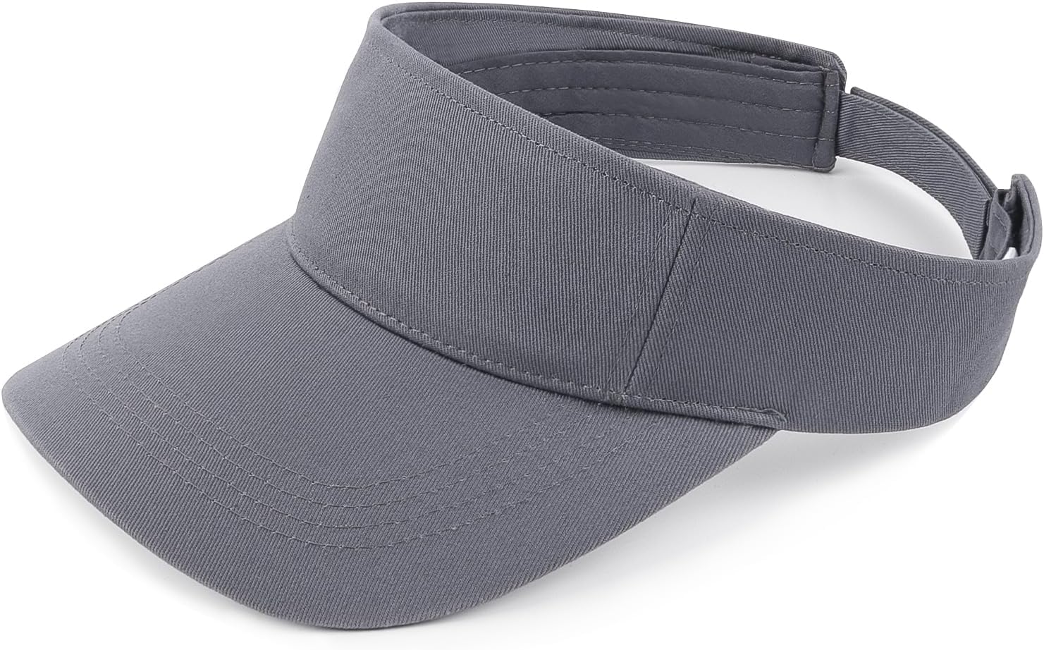 Zylioo XXL Oversize Visor Hat,Large Athletic Cotton Sports Visor,Adjustable Small Solid Color Sun Cap