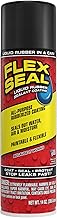 Flex Seal, 14 oz, Black, Stop Leaks Instantly, Waterproof Rubber Spray On Sealant Coating, Perfect for Gutters, Wood, RV, Campers, Roof Repair, Skylights, Windows, and More