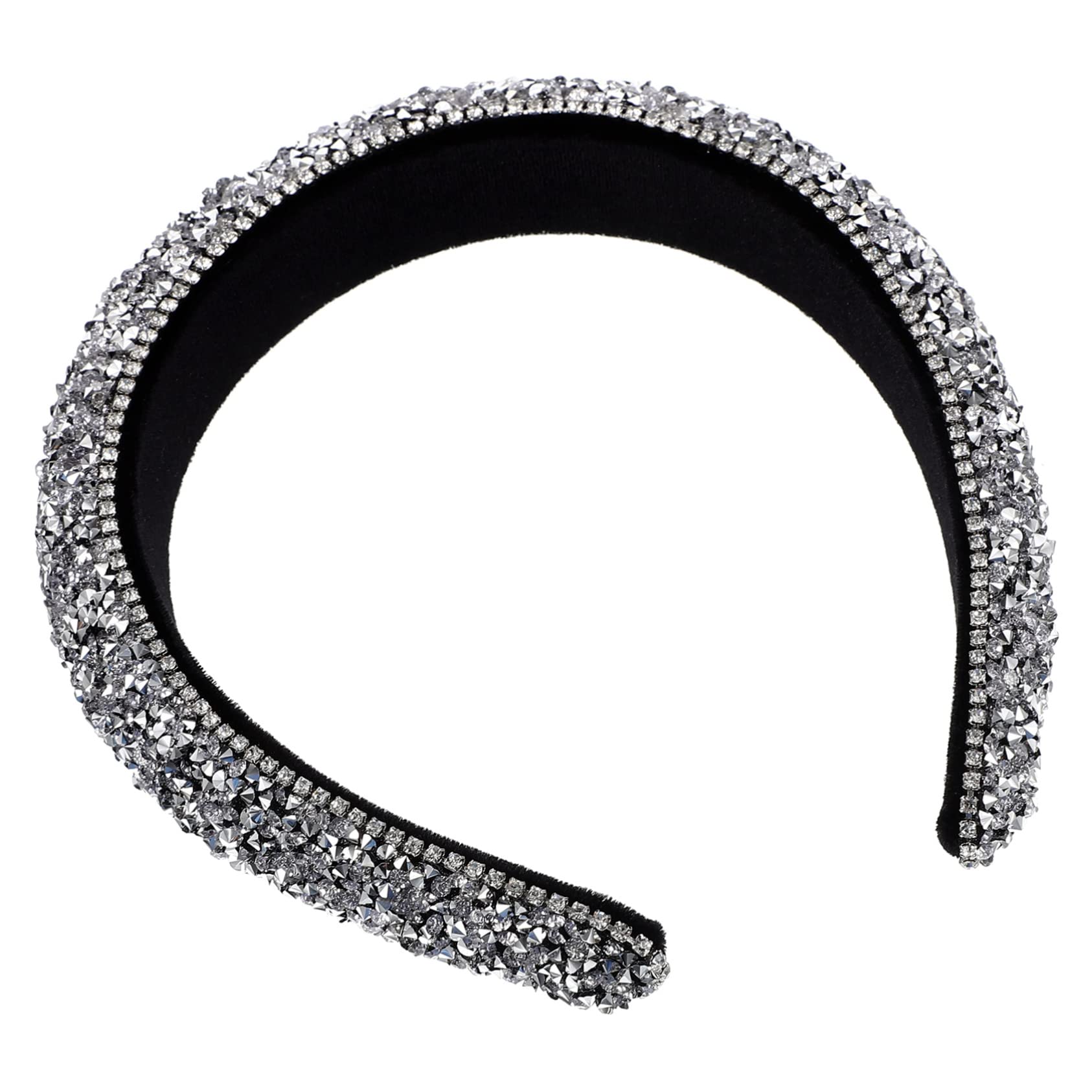 FRCOLOR 5 Eleganti Cerchietti Per Elastici in Argento Con Diamanti Per Natale Per Donne