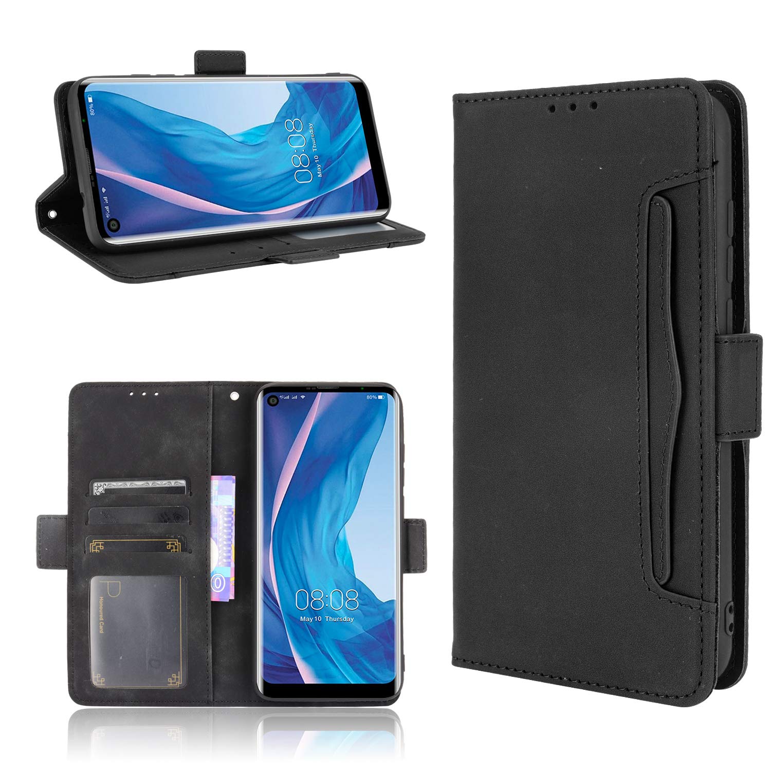 HDOMI Ulefone Note 11P Case,High Grade Leather Wallet whith [Card Slots] Flip Cover for Ulefone Note 11P (Black)