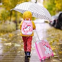 Amazon.com | BABY JOY 2 Pcs Kids Luggage Set, 16