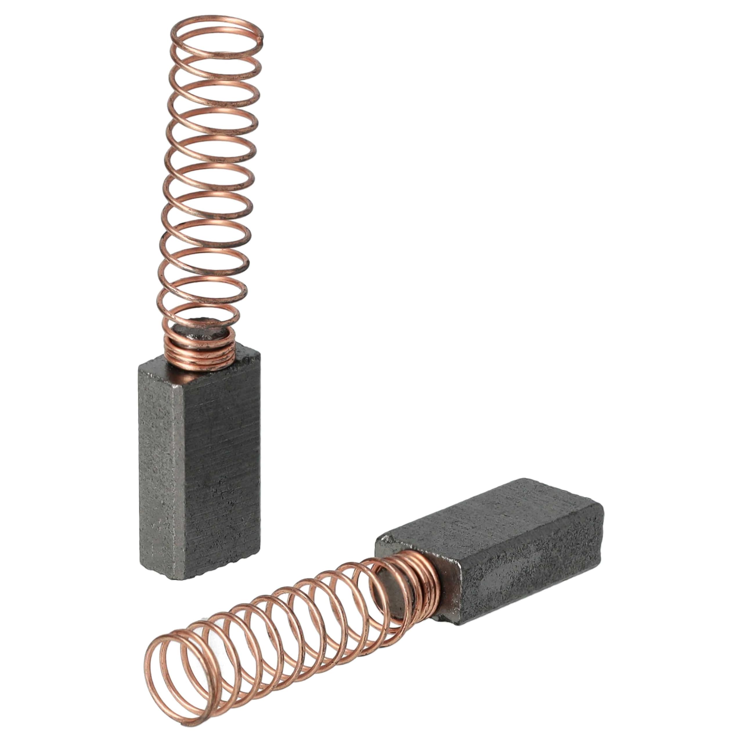 Vhbw 2 Spazzole Carbone 6x10x28mm Con Molla Per Vorwerk Tiger 250/251 E VT 250/251