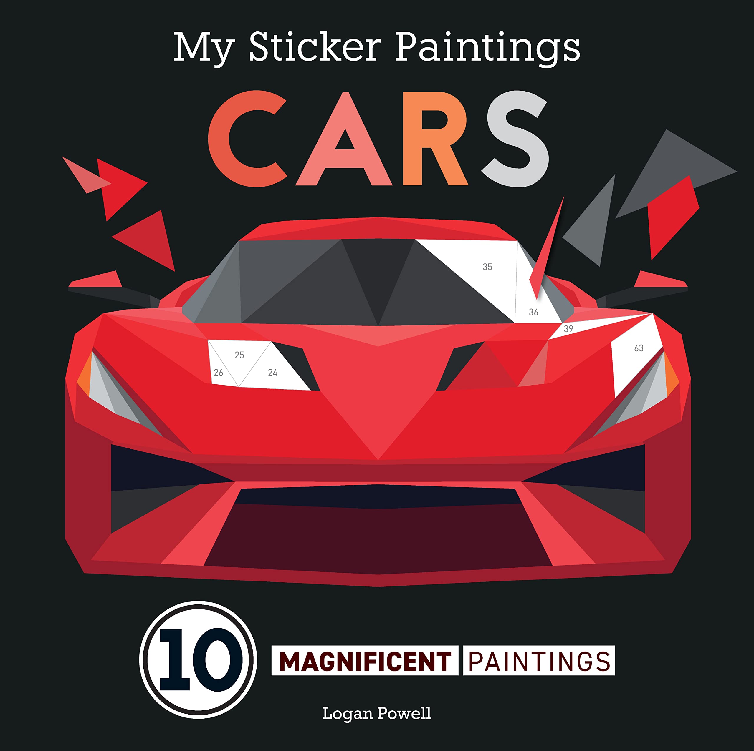 My Sticker Paintings: Cars: 10 Magnificent Paintings (Happy Fox Books) Paint by