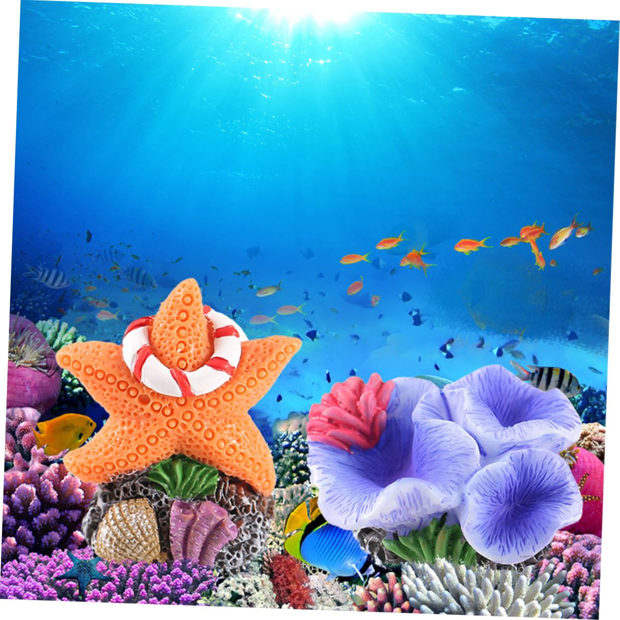 Toyvian 4 Set Di Decorazioni Per Acquari Con Corallo Simulato Decorazioni Per Acquari Nascondiglio Decorativo Per Per Per