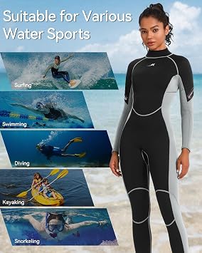 Womens Wetsuit Shorty XS & Full Wetsuit for Womens S