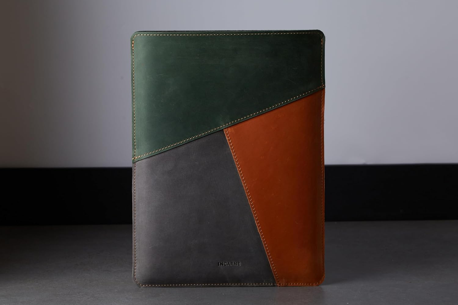 INCARNE Leather 15 inch Laptop Case Compatible with MacBook Air 15 inch Sleeve Made for MacBook Air 15" M2 A2941 M3 3114 M4, Tree