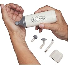Norco Mini Massager &ndash; Portable Massage Gun for Scar Tissue Break Up, Massage, Hand, Finger, and Muscle Relief with 3 Silicone Attachments | NC70209