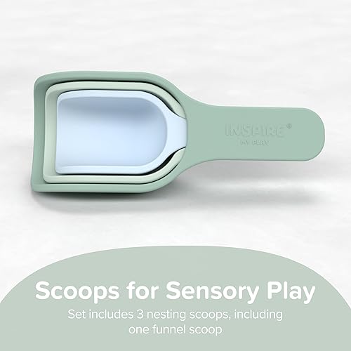 Miniatura 8 de Inspire My Play - 4 mini cucharas de silicona - Perfecto para bandeja de juego sensorial - Accesorios para contenedores sensoriales - Suministros