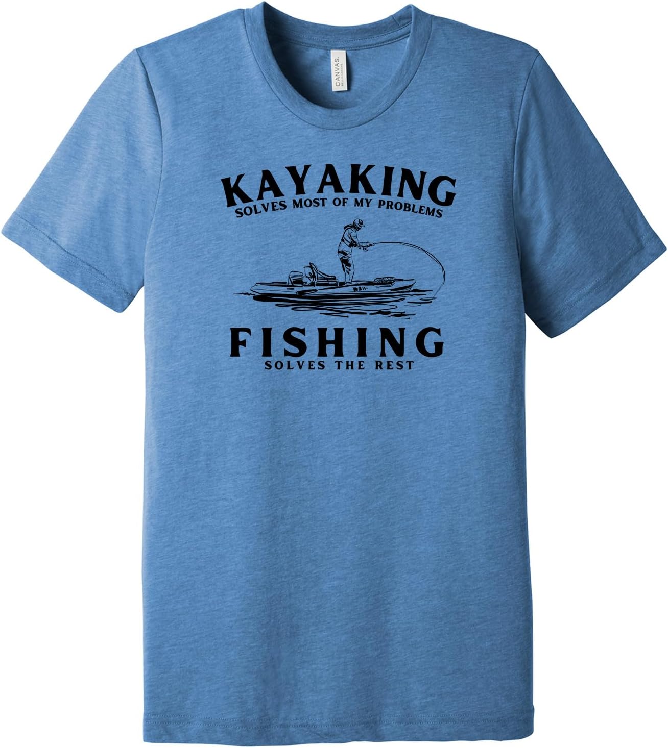 Kayak Fishing Shirt, Yak Fishing Shirt, Kayak Fisherman Triblend Tshirt