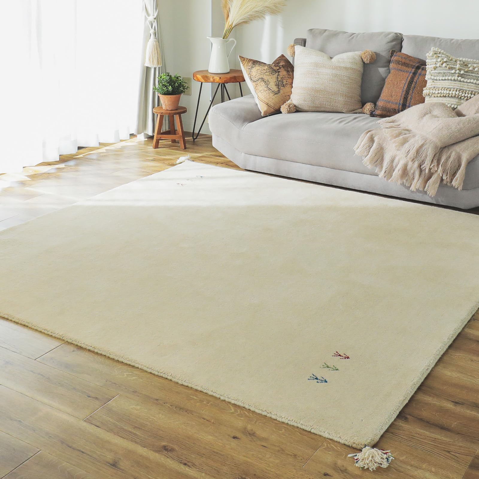 Amazon | グラムスタイル ギャッベ ラグ 絨毯 1畳 70x120cm 天然 