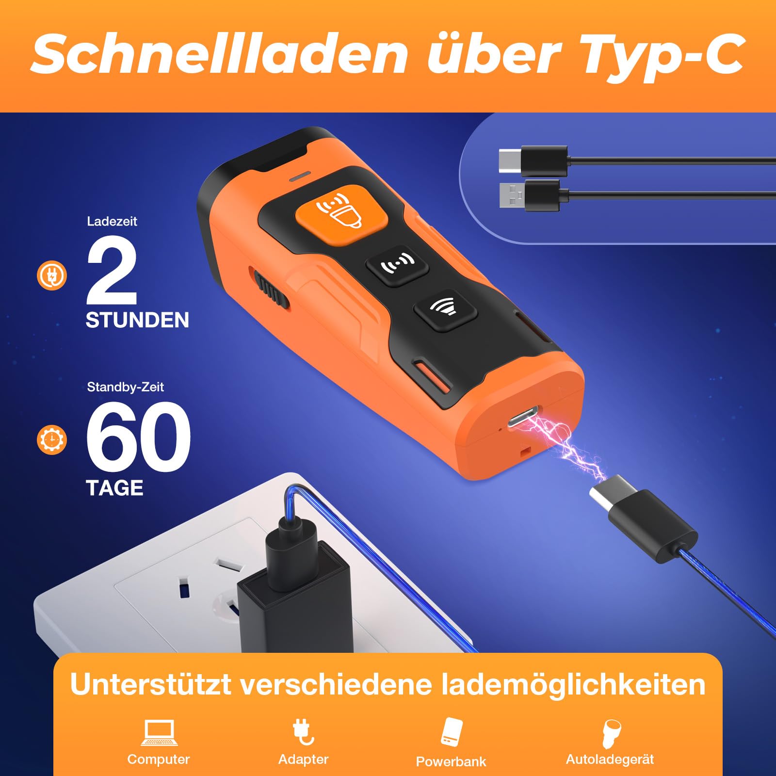 Appareil Anti-aboiement pour Chiens, Dispositif Anti-aboiement Ultrason Rechargeable avec 4 Fréquences Réglables, Lampe de Poche LED, Dispositif Anti-aboiement Ultrason pour Chiens, Pour Chiens