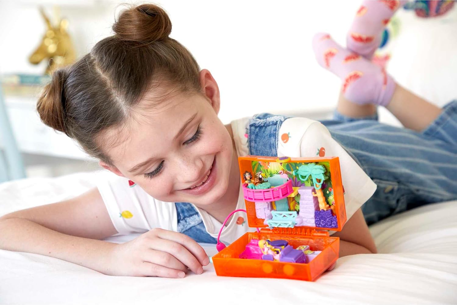 Polly Pocket Coffret Univers Safari: Aventures Tropicales avec Mini-Figurines et Surprises! - Image secondaire